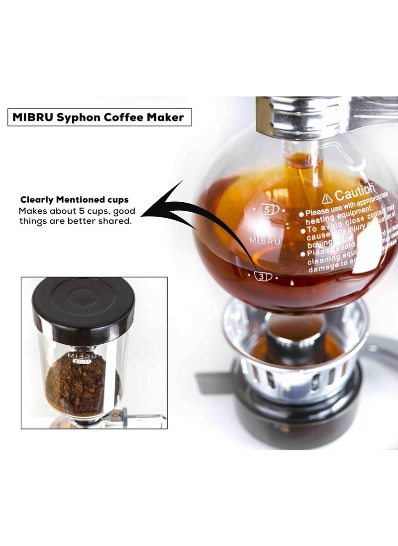 Coffee Maker Siphon Tea Japanese Style Syphon Pot Vacuum Coffee Maker Machine Glass Type 3 Cup