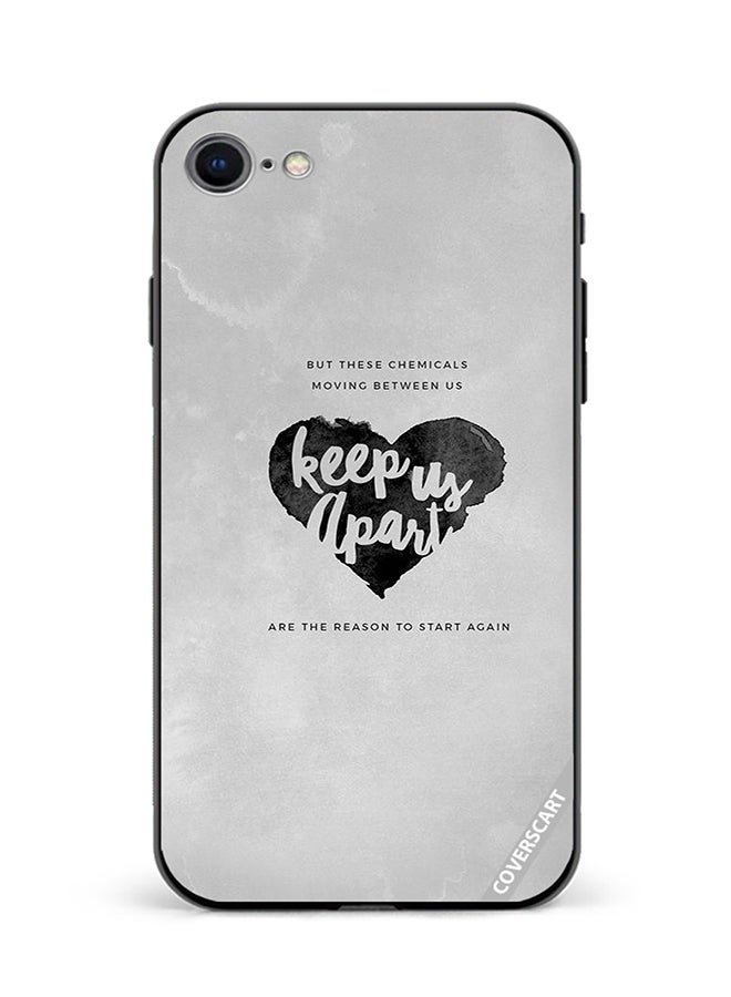 Protective Case Cover For Apple iPhone 7 Keep Us Apart Design Multicolour