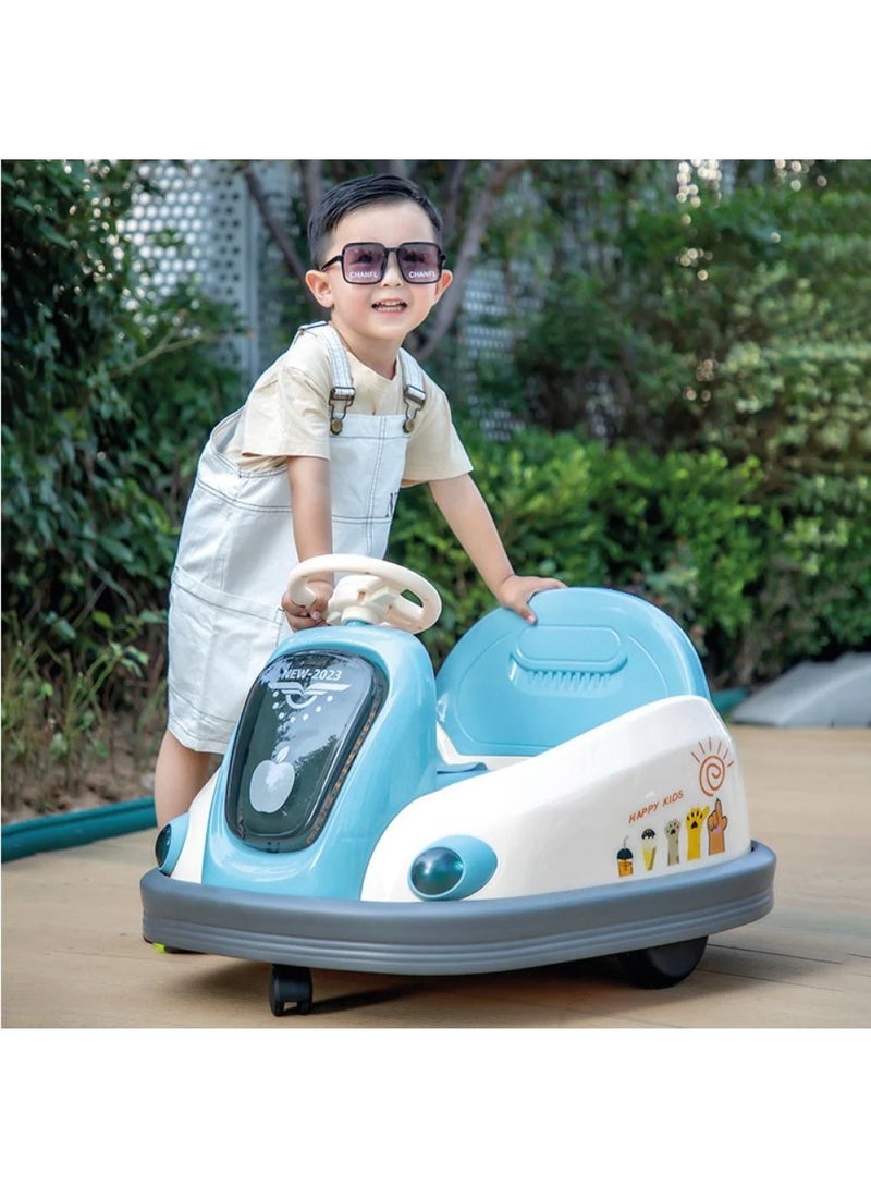 سيارة ركوب كهربائية للأطفال – سيارة تصادم 360 درجة مع أضواء LED، انجراف ممتع وأمان عالي - Image 4