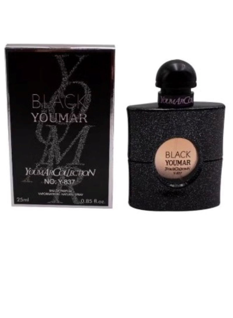YOUMAR Black EDT Perfume 25ml - Image 1