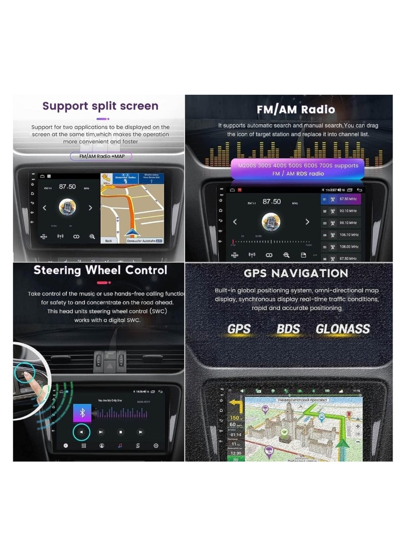 RAYMOS - Android Car Stereo for Hyundai I10 2013-2019 4GB RAM With Wireless Apple CarPlay Android Auto Fast Interface Quick Boot Touchscreen GPS Radio with Navi WiFi FM RDS EQ SWC Backup Camera - Image 1