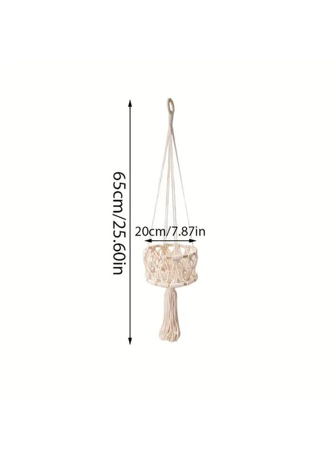 Macrame Storage Net Bag Bohemian Style 2 Tier 3 Tier Kitchen Fruit Vegetable Basket Size C - Image 3