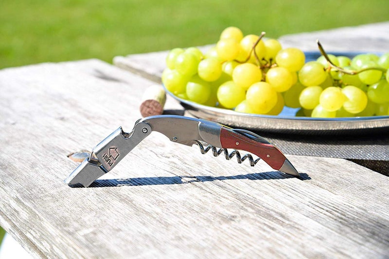 Kit-Home Professional Waiter Corkscrew Wine Key for Bartenders Set of 3,With Long Rosewood Handle Stainless Steel Handle Wine Opener for Bar Restaurant Waiters, Sommelier, Bartend (Rose Wood 3 Packs) - Image 5