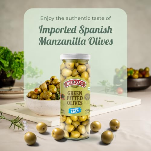 Borges Green Pitted Olives, 450g - Image 2