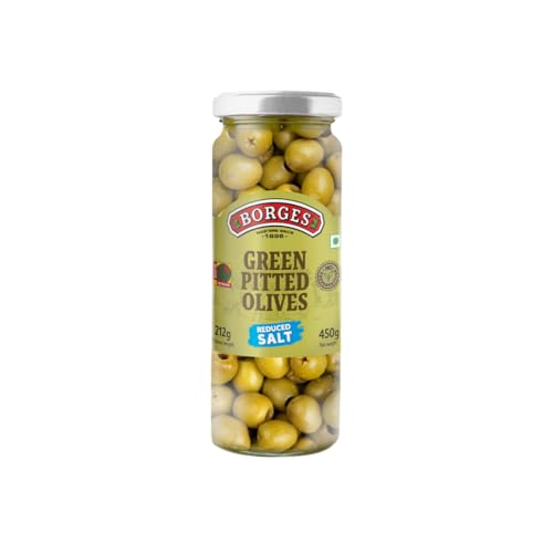 Borges Green Pitted Olives, 450g - Image 1