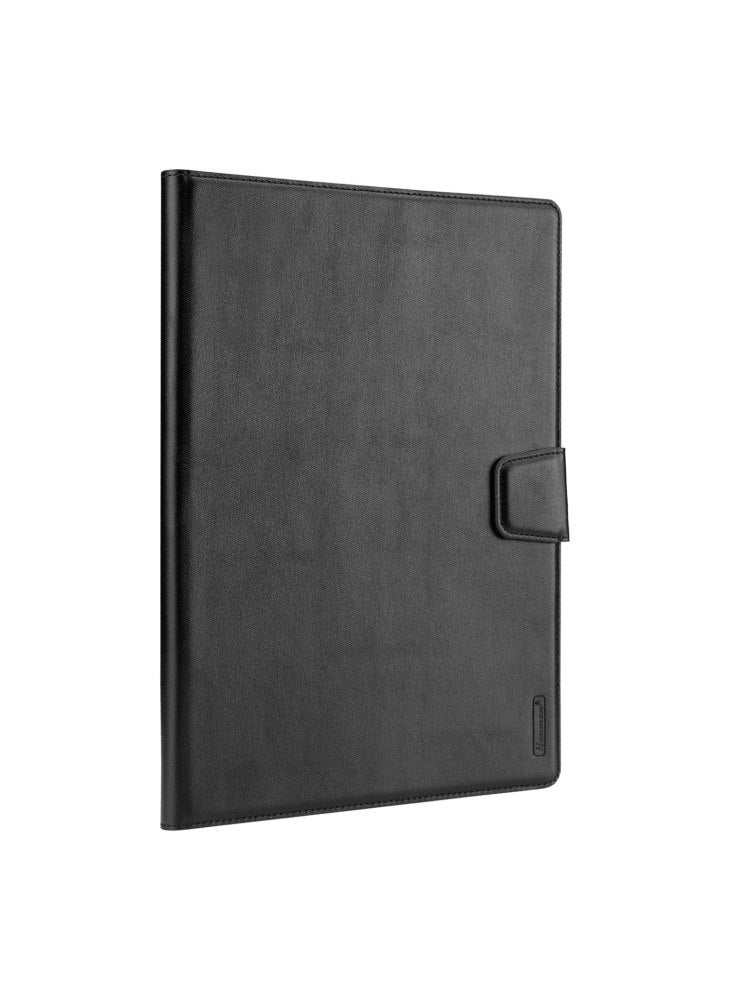 HANMAN Mill Series for Samsung Galaxy Tab S6 Lite (2024)/S6 Lite (2022)/S6 Lite (2020) SM-P610 PU Leather Stand Wallet Case - Black - Image 5