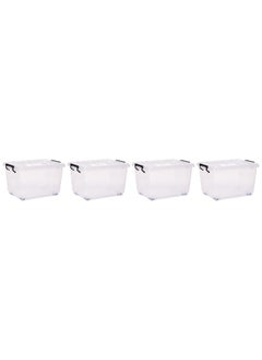 22L Plastic Storage Set of 4 Box with Wheels & Lockable Lid (Transparent) - pzsku/Z125FE45763FD53CA5451Z/45/_/1735572662/bd5b955e-0b5a-4119-93e1-f52b6d280b6f