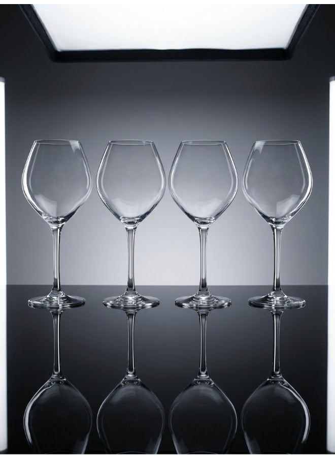 Luminarc Grand Chais Stemmed Wine glass Set 4x470ml  For Wine, Champaign, Juice, Water, Soft Drinks, Hard Drink, Hot Beverages - Image 5