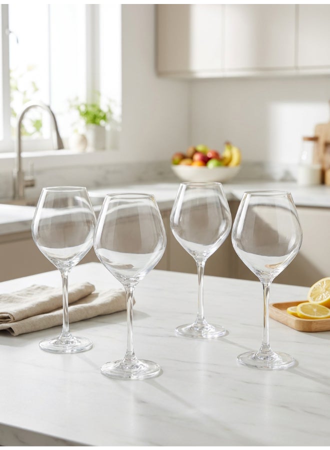 Luminarc Grand Chais Stemmed Wine glass Set 4x470ml  For Wine, Champaign, Juice, Water, Soft Drinks, Hard Drink, Hot Beverages - Image 2