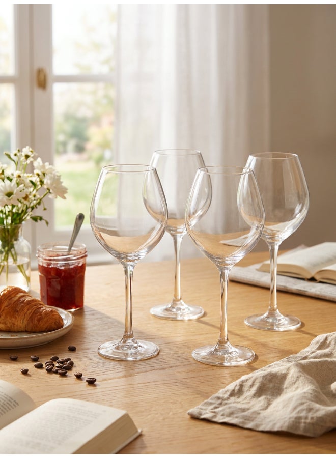 Luminarc Grand Chais Stemmed Wine glass Set 4x470ml  For Wine, Champaign, Juice, Water, Soft Drinks, Hard Drink, Hot Beverages - Image 3