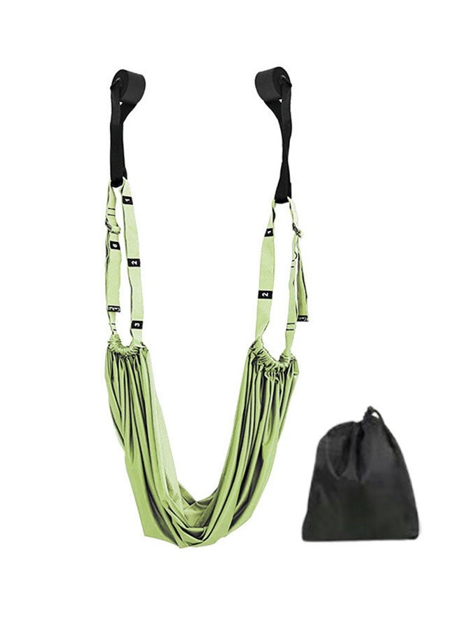 Hanayo Yoga Stretch Strap & Door Hanging Trapeze Sling Kit – Adjustable Flexibility Trainer, Green - Image 5