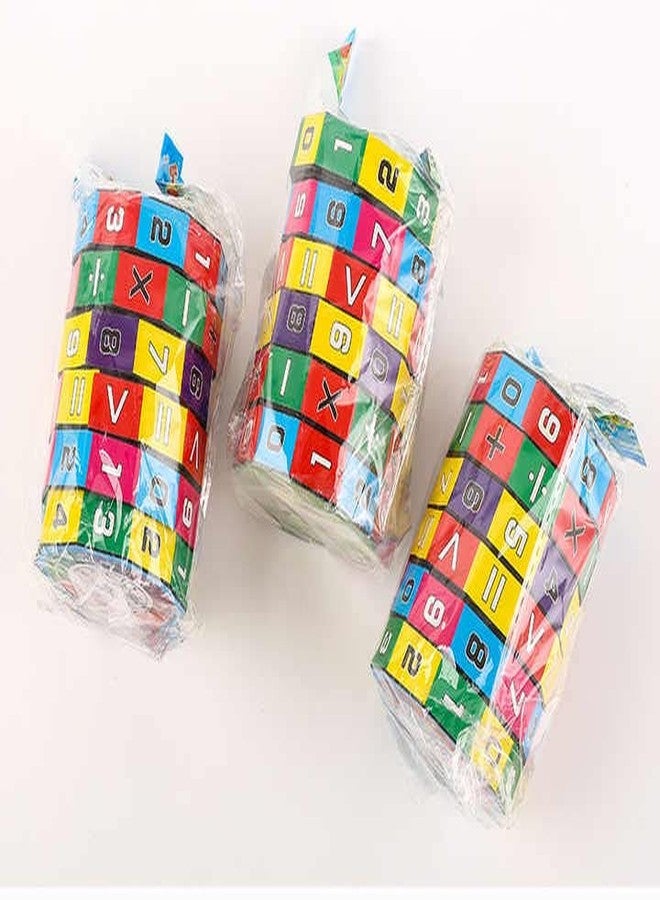 LitVibes Maths Calculation Cube Toys Early Development&Hand Eye Coordination For Kids&Children,Montessori Preschool Learning&Educational Counting Numbers Games Birthday Return Gift-Set Of 3,Multi - Image 2