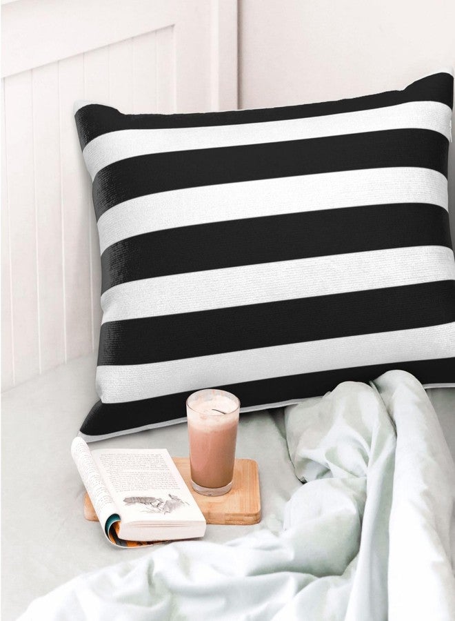 Poream Black and White Stripe Throw Pillow Covers 12x20 in Pillow Case Soft Farmhouse Cushion Covers Set of 2 for Sofa Bed Bedroom Car Chair Living Room Home Decor - Image 5
