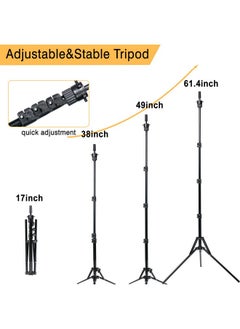 Goiple Wig Head Stand Tripod Metal Adjustable Mannequin Head Stand Upgrade Foldable Wig Stand For Cosmetology Hairdressing Training With Wig Caps Tpins Comb Hair Clip Carrying Bag Hot Comb Set  - Image 4