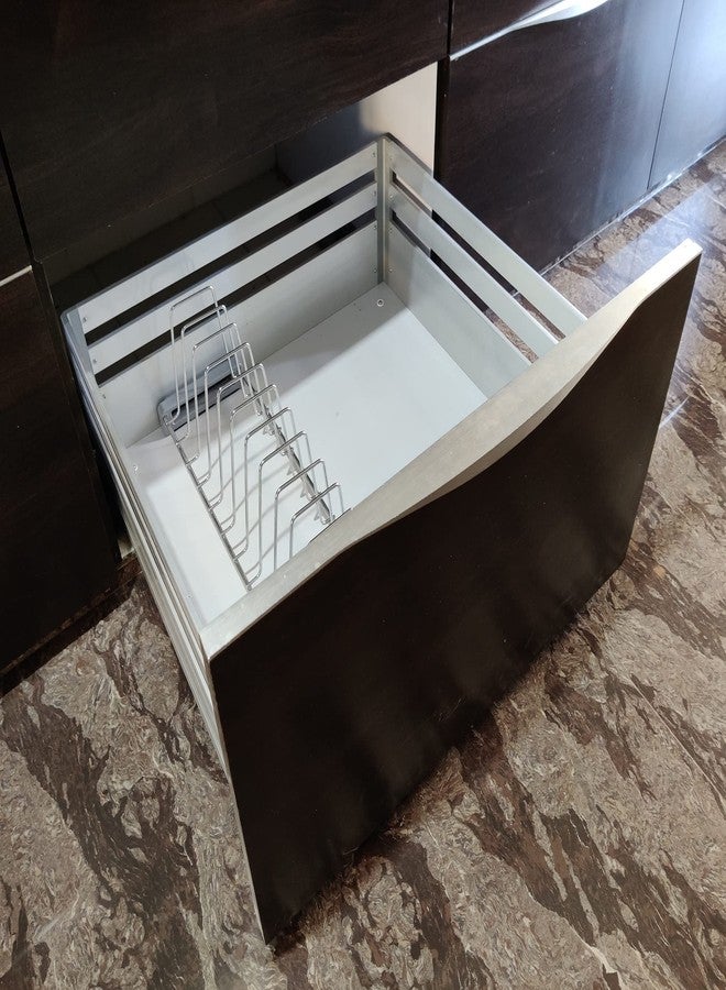 KEEPWELL Stainless Steel Plate Rack/Tandem Insert/Modular Plate Fixer/Plate Stand Suitable for 20 inch Tandem Drawer Basket - Image 5