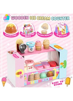 Ice Cream Toy, Wooden Ice Cream Play Set, Pretend Play Kitchen Toys, Ice Cream Toys For Toddlers, Ice Cream Cart Play Store, Gifts Toys For 3 4 5 6 7 8+ Year Old Girls Boys - pzsku/Z12601069B270509C4CC4Z/45/_/1732788368/97a82ab8-eba6-4729-81e0-7fded6469a41