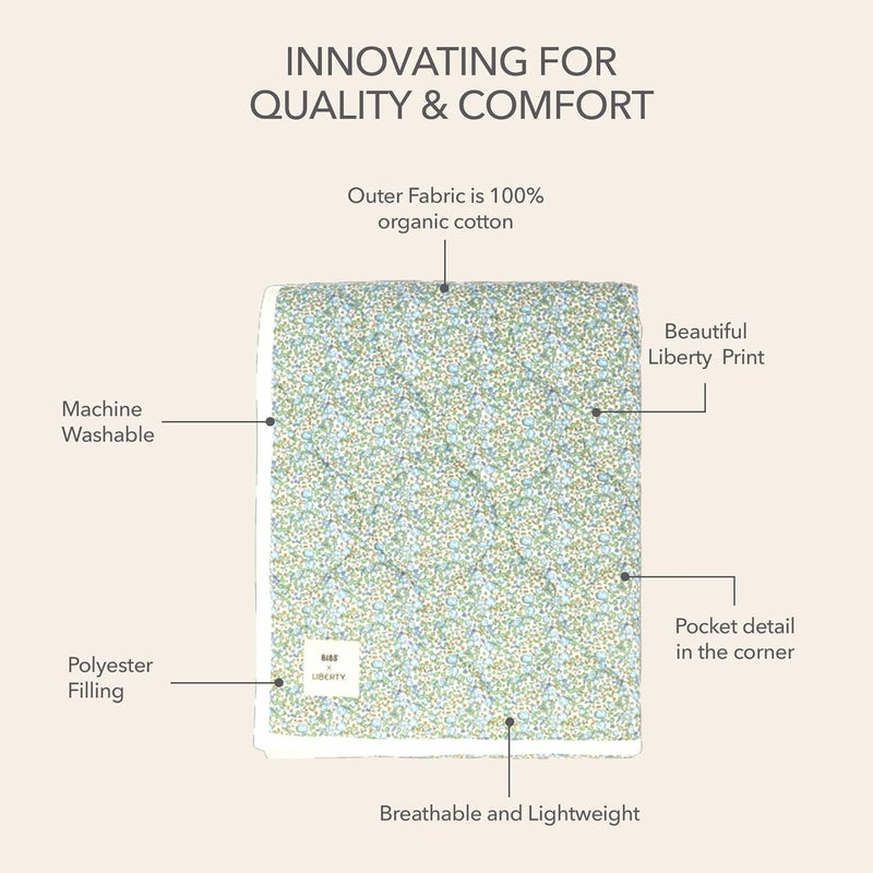 Bibs x Liberty Quilted Baby Blanket - Image 3