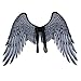 Himine NonWoven Fabric Festive Party Angel Wings Suitable for Child Decorative Wings Black - Image 3