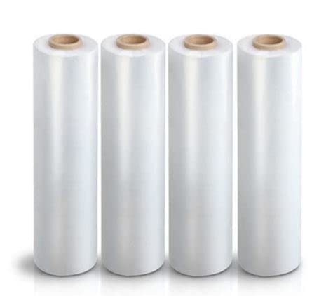 Amit Marketing Packing Cling Film I Multipurpose Compostable Transparent Wrap Roll I 70 Micron, 12 Inch (300 mm) I for Packaging & Safety Needs Gift Bakery Items Bouquet DIY Craft I 300 MTR - 4 Pcs - Image 1