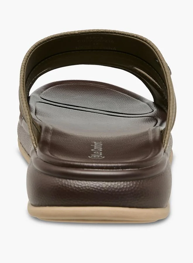 Le Confort KHAKI Men Slip-On Comfort Sandals for Men | Best Price UAE