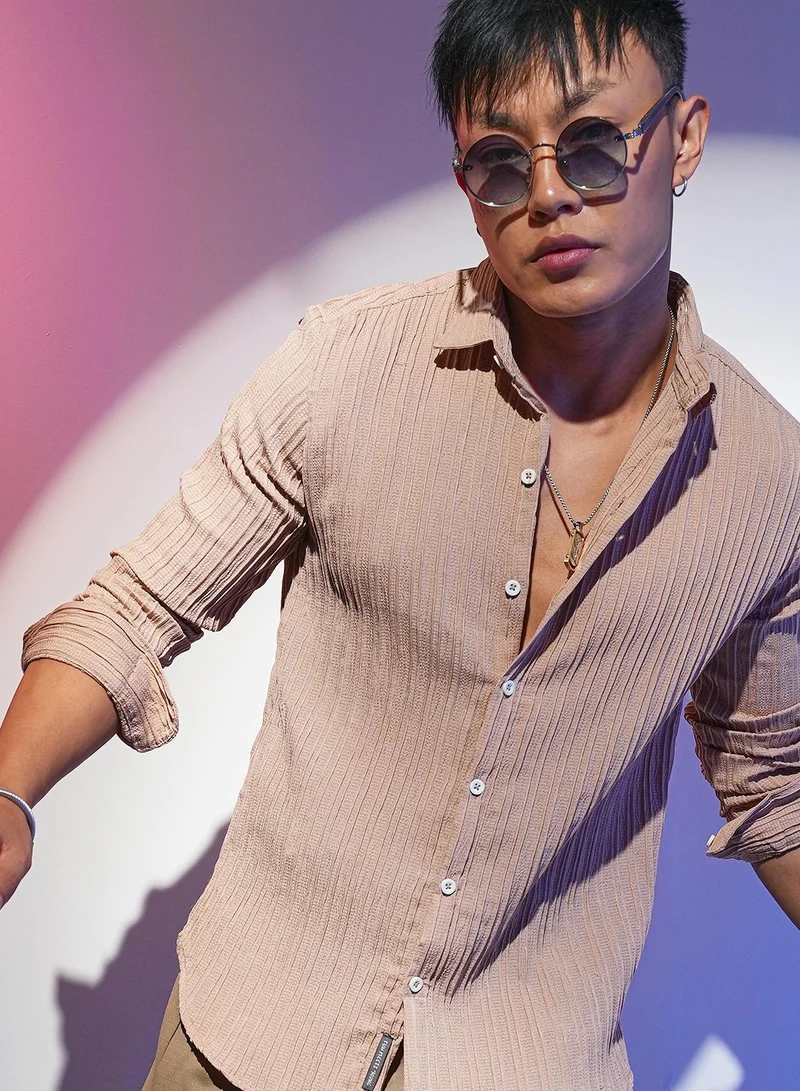 كامبوس سوترا قميص مخطط ذاتي التصميم