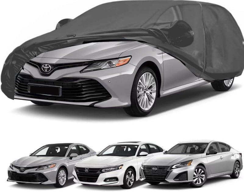TORONTO Car Cover – Fits Toyota Camry/Camry Solara, Honda Accord, Nissan Altima – All-Weather, Waterproof, Dust & UV Resistant - Image 1