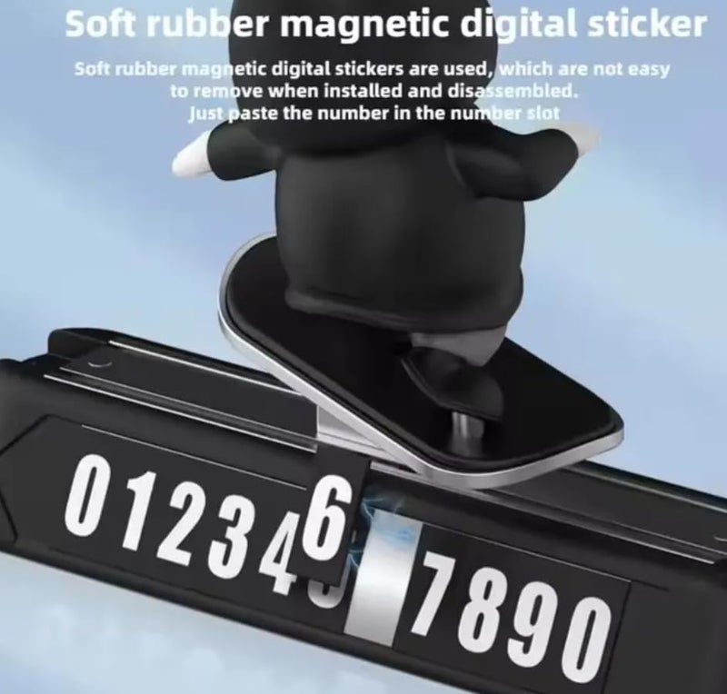 YOURKARTS.COM Panda Skateboard Dashboard Toy Sliding Action Figurine with Rewritable Number Plate | Cool Dashboard or Desk Decor Gift for Kids & Adults | Trending Accessories 2025 - Image 4