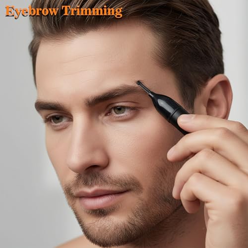 POSIKO Ear and Nose Hair Trimmer Clipper - 4-in-1 Grooming Tool for Nose Hair, Ear Hair, Beard, Eyebrows, Head Hair, Body Hair, Armpit, Leg (Black) - Image 5