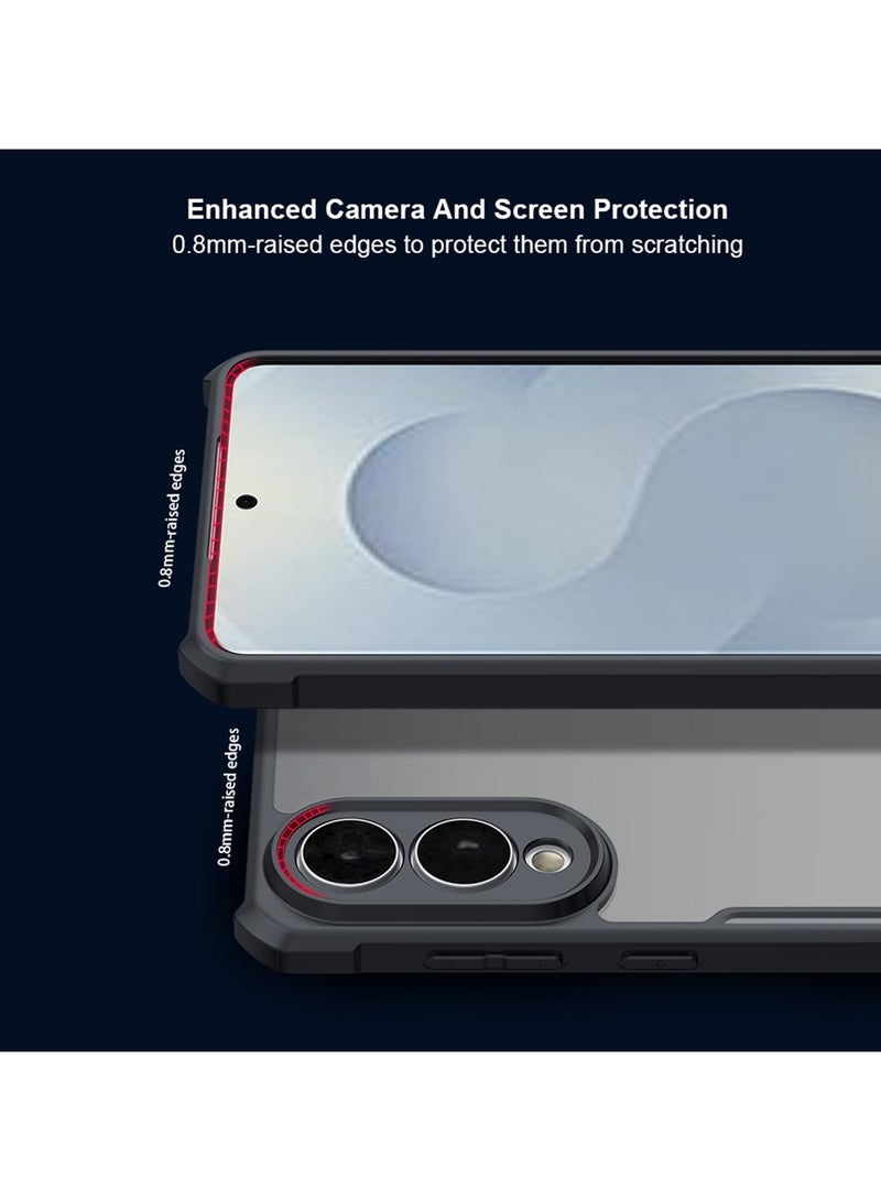 Case Compatible with VIVO Y19S, [Droproof] [Sweat-Proof] [Fingerprint-Proof] Shockproof Protective Phone Case-Black - Image 3