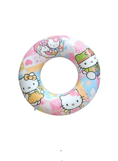 Swim Rings, Donut Swimming Ring Inflatable Pool Float Smooth Swimming Circle Swimming Cat 80 Cm