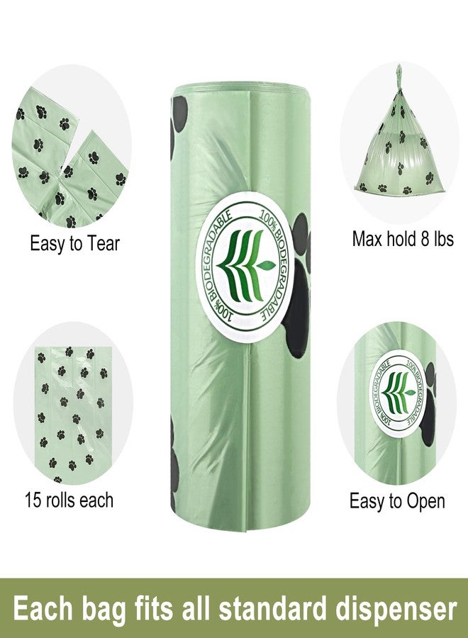 Verwohnt Poop Bags for Dogs, Dog Poop Bag Rolls and Small Trash Bags for Waste Cleanup, Extra Thick Doggie Bags for Pooper Scooper Scented Dog Waste Bag for Outdoor Puppy Walking and Travel 60 Count - Image 3
