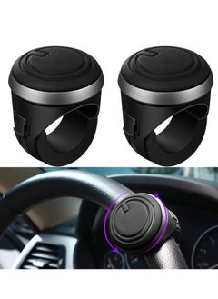 Oasisgalore Spinner Knobs Steering Wheel Buddy 360 Degrees Rotation Knobs for Steering Wheel Driving Turning Car Truck Boat (2 Packs)  - Image 1