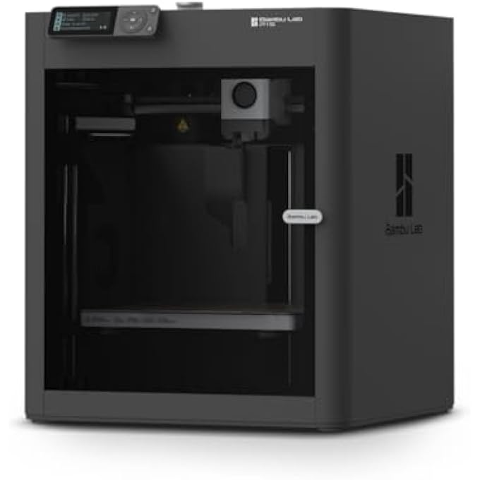 BAMBU LAB P1S FULLY ENCLOSED BODY WHICH IMPROVES PRINT PERFORMANCE FOR ADVANCED FILAMENTS. BUILD VOLUME BUILD VOLUME: 256 X 256 X 256 MM, COREXY UP TO 20000 MM/S ACCELERATION - Image 1