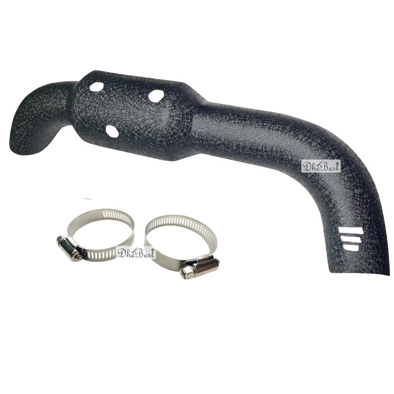 Dhe Best Bike Silencer Bend Pipe Heat Shield Protector/Cover Guard and Black only for Bs6 Model Compatible with RE Bullet Electra Twin Spark - Image 5