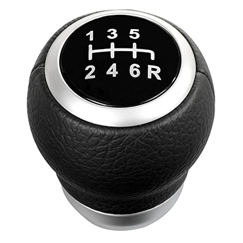 Tongze Manual Gear Shift Knob 6 Speed PU Leather Shifter Knob Replacement for Subaru WRXSTI 20152022 Transmission Gear Shift Lever Stick 35022VA000Black - Image 1