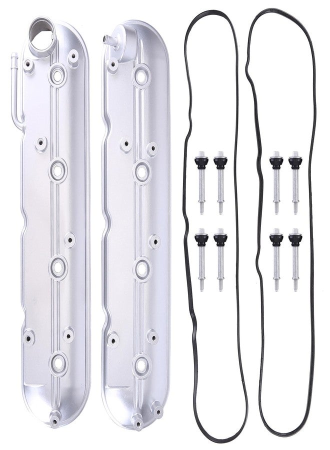 Slakerbe Valve Cover with Gasket & Bolts,Slakerbe 12570427 12582224 Left & Right Engine Valve Covers Compatible for 1999-2008 Chevy Tahoe Silverado Suburban 1500 2500 3500 Sierra Yukon Valve Cover 5.3 6.2 6.0 - Image 4