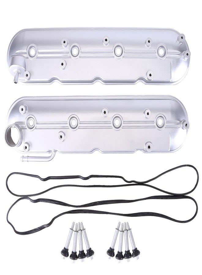 Slakerbe Valve Cover with Gasket & Bolts,Slakerbe 12570427 12582224 Left & Right Engine Valve Covers Compatible for 1999-2008 Chevy Tahoe Silverado Suburban 1500 2500 3500 Sierra Yukon Valve Cover 5.3 6.2 6.0 - Image 2