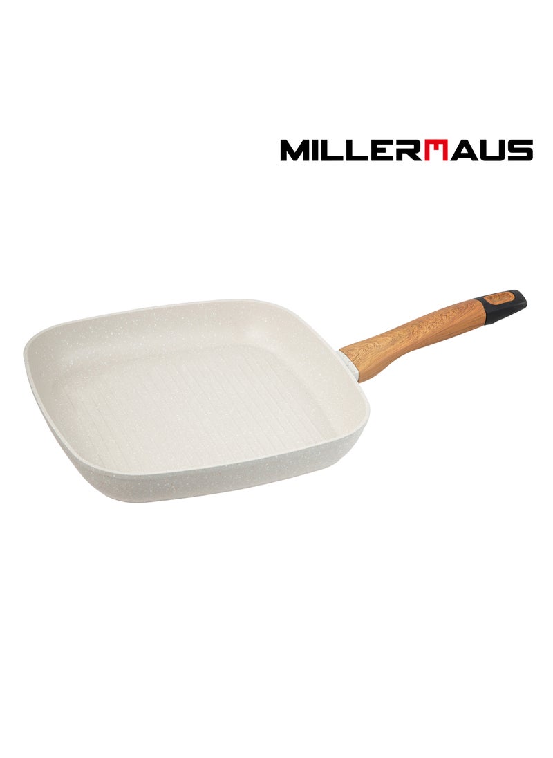MILLERHAUS Millerhaus Natural Grill Pan 28cm Forged Aluminium  - Image 1