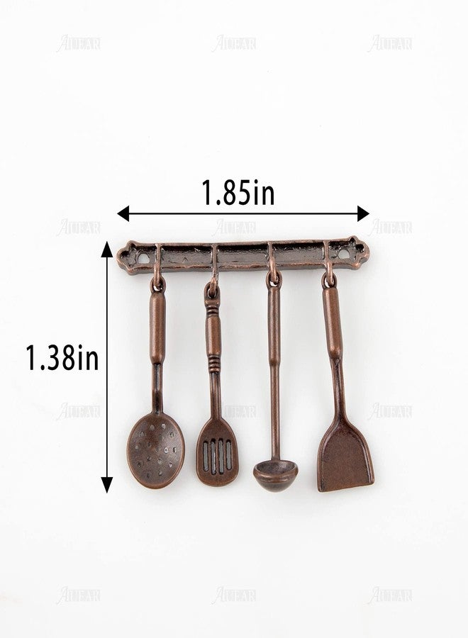 AUEAR, 5 Pack 1:12 Mini Home Kitchen Accessories Kit Spoon Shovel Cookware Tools for Decoration - Image 2
