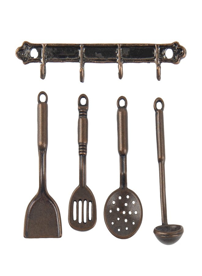 AUEAR, 5 Pack 1:12 Mini Home Kitchen Accessories Kit Spoon Shovel Cookware Tools for Decoration - Image 1