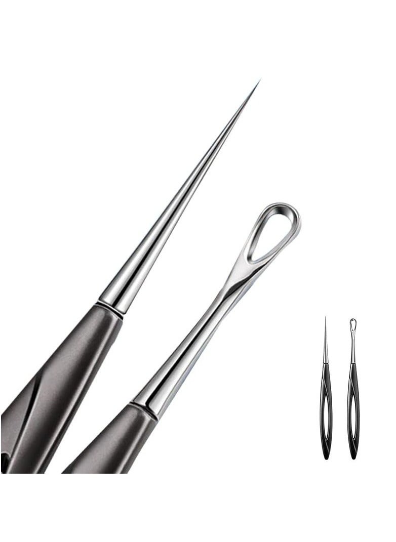 Generic - Blackhead Remover Tool, 2 Pcs Pimple Popper Tool and Blemish Remover Extraction Tools for Estheticians Professional Pore Extractor Tools for Nose & Face Whitehead Popping, Blemish - Image 1