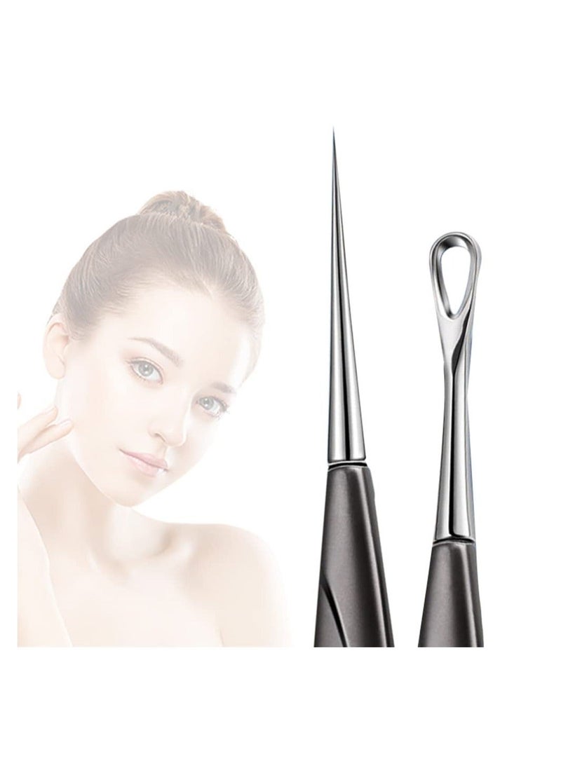 Generic - Blackhead Remover Tool, 2 Pcs Pimple Popper Tool and Blemish Remover Extraction Tools for Estheticians Professional Pore Extractor Tools for Nose & Face Whitehead Popping, Blemish - Image 1
