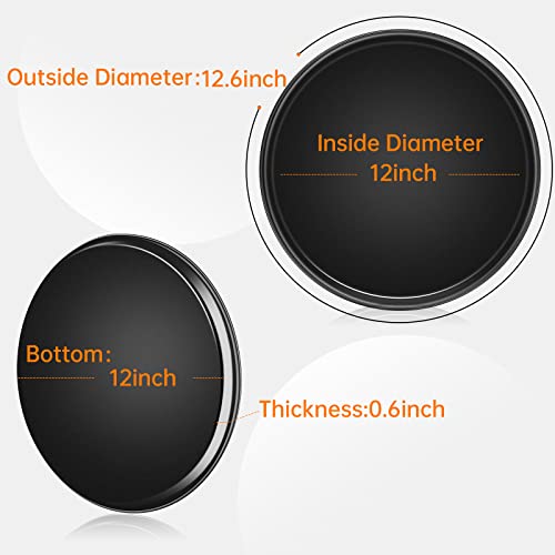 ODDIER 13inch Nonstick Pizza Pan，Carbon Steel Baking Oven Pizza Tray Pie Pans - Image 2
