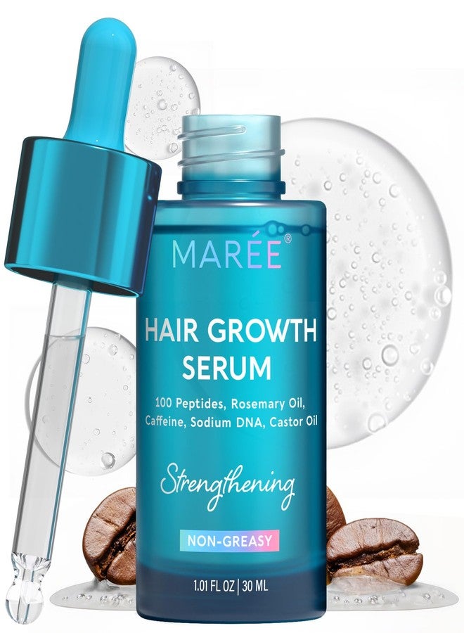 MAREE Hair Growth Serum - Caffeine Peptides Castor Rosemary Oil for Hair Growth - Products for Women & Men - Hair Oils for Hair Growth - Hair Regrowth Tonic - Scalp Serum - Suero Para El Cabello - Image 1