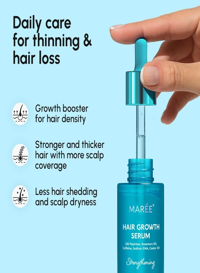 MAREE Hair Growth Serum - Caffeine Peptides Castor Rosemary Oil for Hair Growth - Products for Women & Men - Hair Oils for Hair Growth - Hair Regrowth Tonic - Scalp Serum - Suero Para El Cabello - Image 3