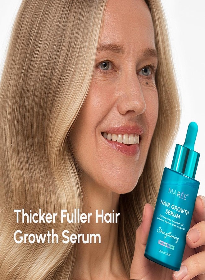 MAREE Hair Growth Serum - Caffeine Peptides Castor Rosemary Oil for Hair Growth - Products for Women & Men - Hair Oils for Hair Growth - Hair Regrowth Tonic - Scalp Serum - Suero Para El Cabello - Image 2