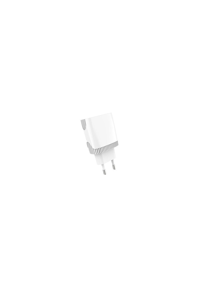 Aspor ASPOR A812 2.4 A IQ Home charger Plus Type C cable 3 USB - White  - Image 1