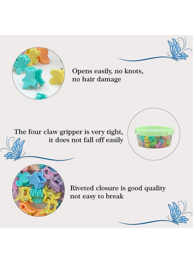 FHF 40 Pcs Colorful Mini Hair Clutcher for Women | Cute Small Hair Clips for Baby Girl/Kids/Toddlers & Women | Cute Floral Baby Hair Accessories for Girls (40 Pcs) - Image 2