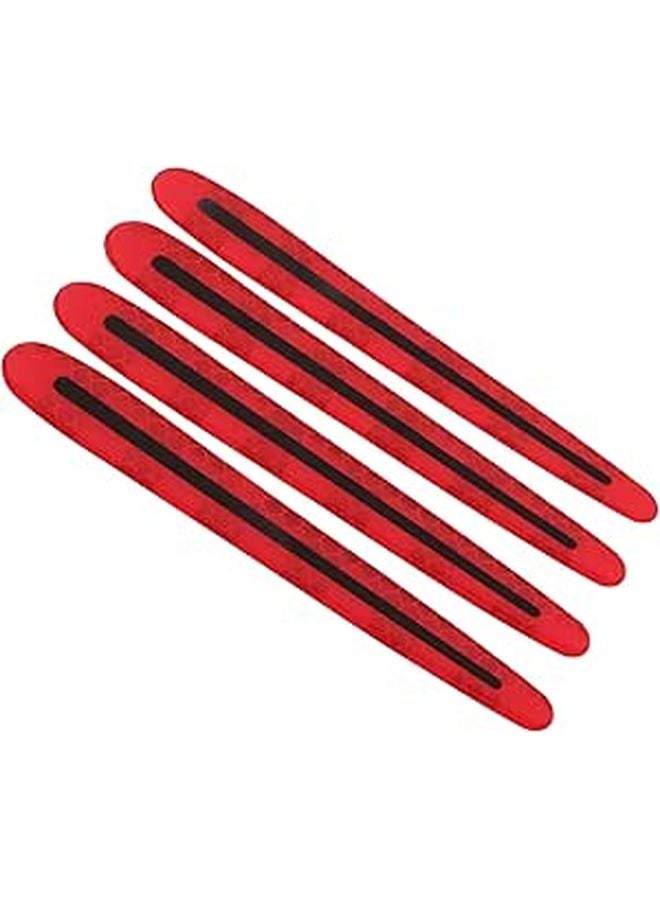 4 Pack Car Door Handle Protectors Scratch Prevention Reflective Stickers Easy Application - Image 1