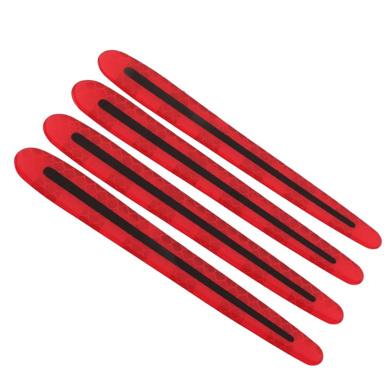 4 Pack Car Door Handle Protectors Scratch Prevention Reflective Stickers Easy Application - Image 2